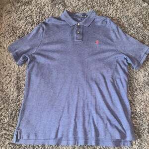 Polo Ralph Lauren Men's XL Classic Fit Blue Heather Short Sleeve Polo Shirt